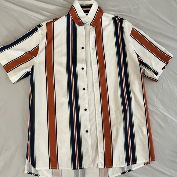 Shein Colorblock Button-Down - Picture 1 of 2